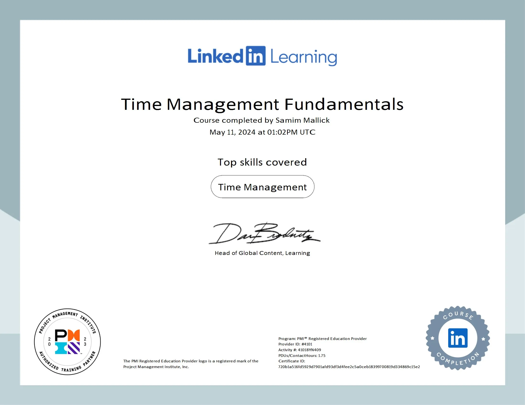 CertificateOfCompletion_Time Management Fundamentals (1) conv 1
